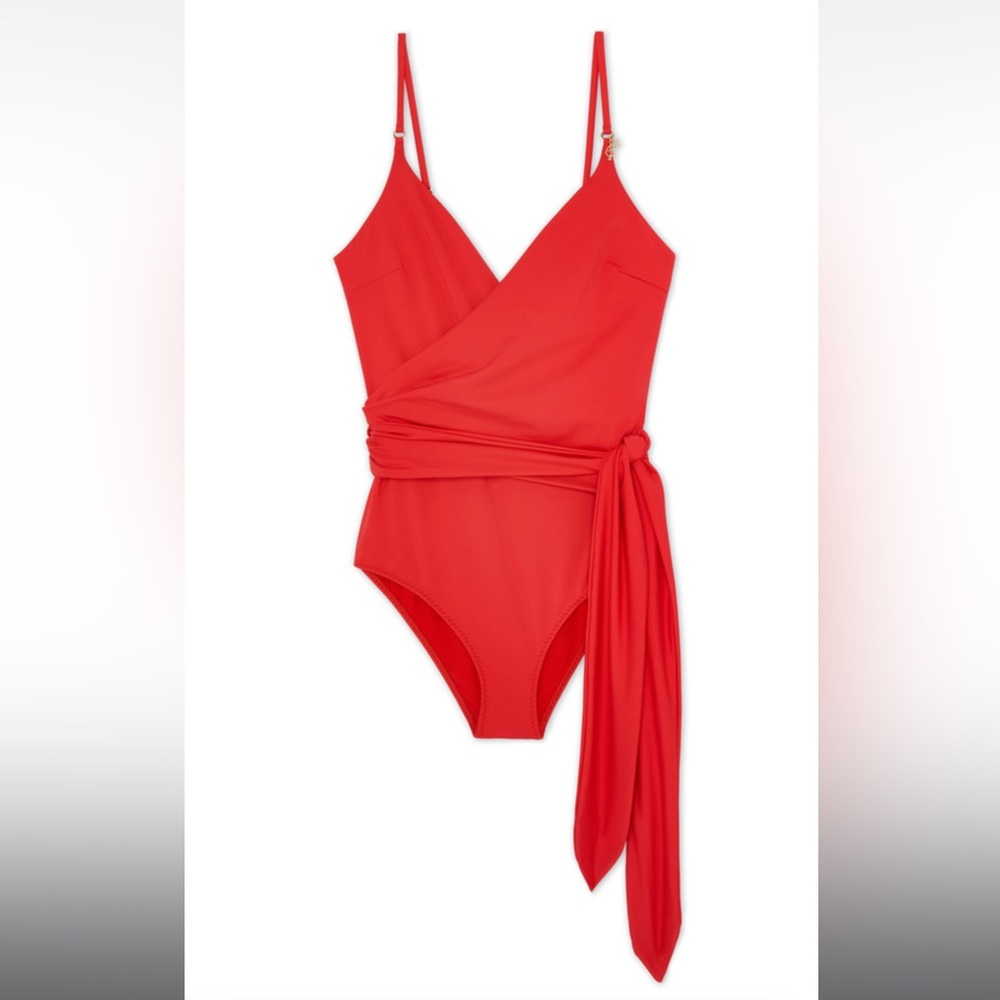 Brand New w/Tags - Red Stella McCartney wrap swimsuit